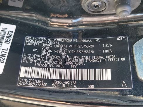 Used 2015 Toyota Sequoia Platinum w/ Preferred Accessory Package AWD/4WD image 21