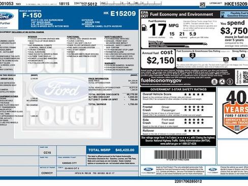 Used 2017 Ford F150 XLT w/ Equipment Group 301A Mid image 14