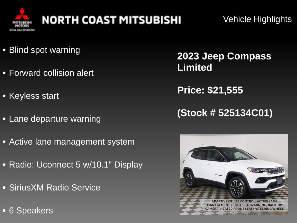 Used 2023 Jeep Compass Limited AWD/4WD image 2
