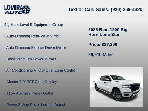 Used 2023 RAM 1500 Big Horn AWD/4WD image 14