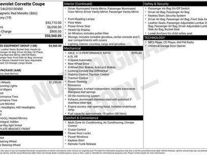 Used 2005 Chevrolet Corvette Coupe w/ Preferred Equipment Group