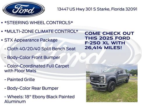 Certified 2025 Ford F250 XL w/ STX Appearance Package AWD/4WD image 13