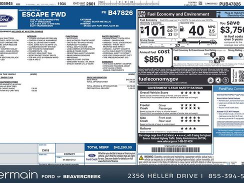 Used 2023 Ford Escape SE image 28