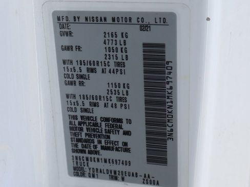 Used 2021 Nissan NV200 S w/ Back Door Glass Package image 43