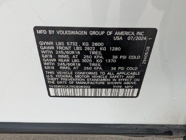 Used 2024 Volkswagen Atlas SE FWD image 37