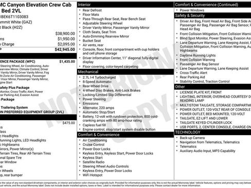 New 2026 GMC Canyon Elevation w/ Convenience Package image 6