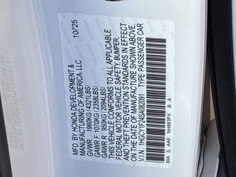 Certified 2025 Honda Accord LX image 36