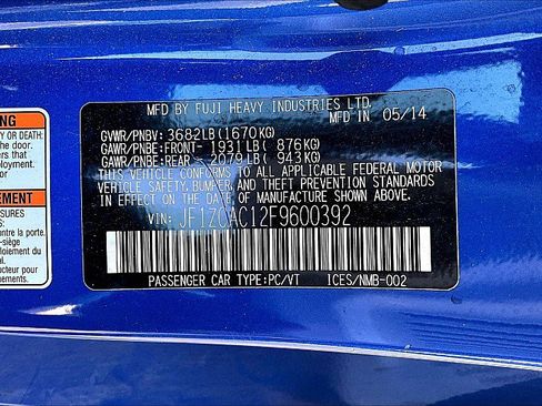 Used 2015 Subaru BRZ Series.Blue image 29