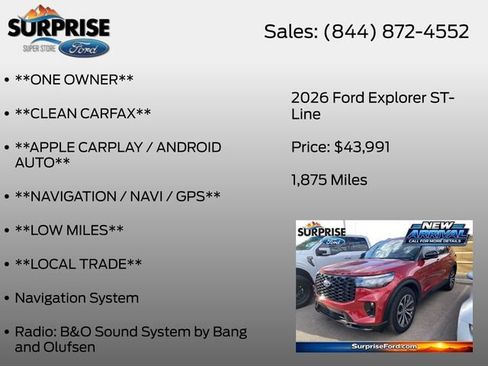 Used 2026 Ford Explorer ST-Line RWD image 7