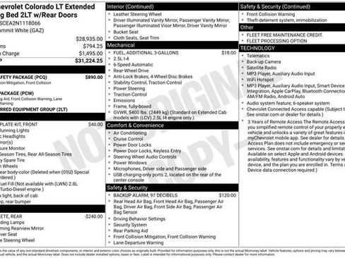 Used 2022 Chevrolet Colorado LT w/ Fleet Safety Package RWD image 25