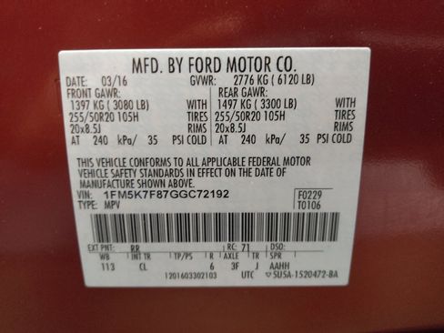 Used 2016 Ford Explorer Limited w/ Equipment Group 301A image 33