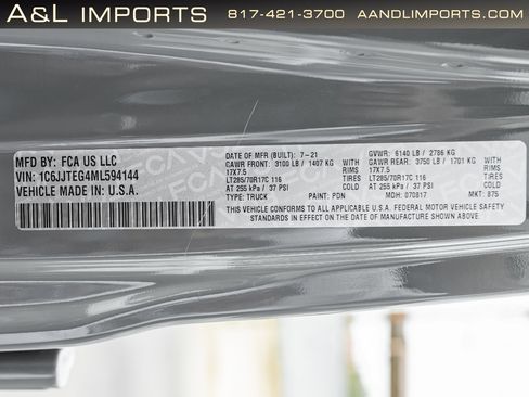 Used 2021 Jeep Gladiator Mojave image 65