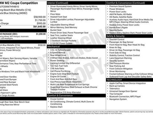 Used 2021 BMW M2 Competition w/ Executive Package image 5