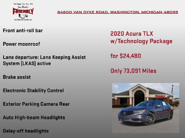 Used 2020 Acura TLX w/ Technology Package AWD/4WD image 25
