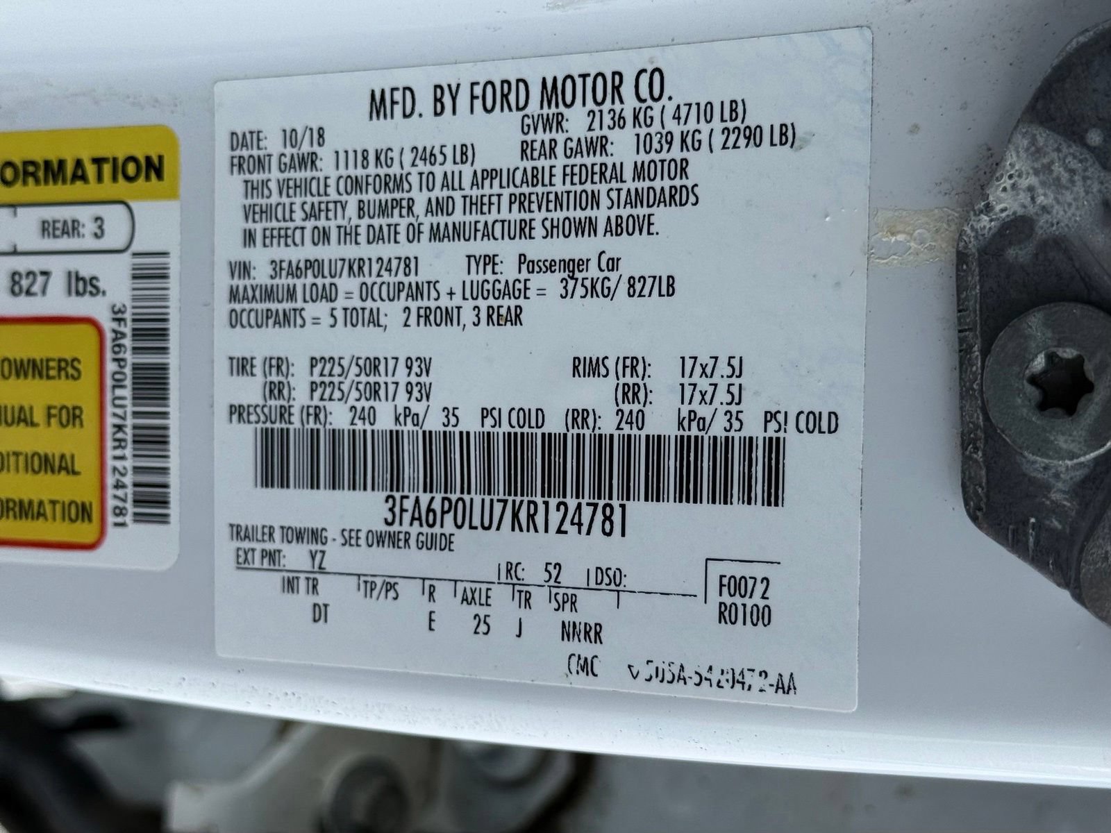 Used 2019 Ford Fusion SE FWD image 39