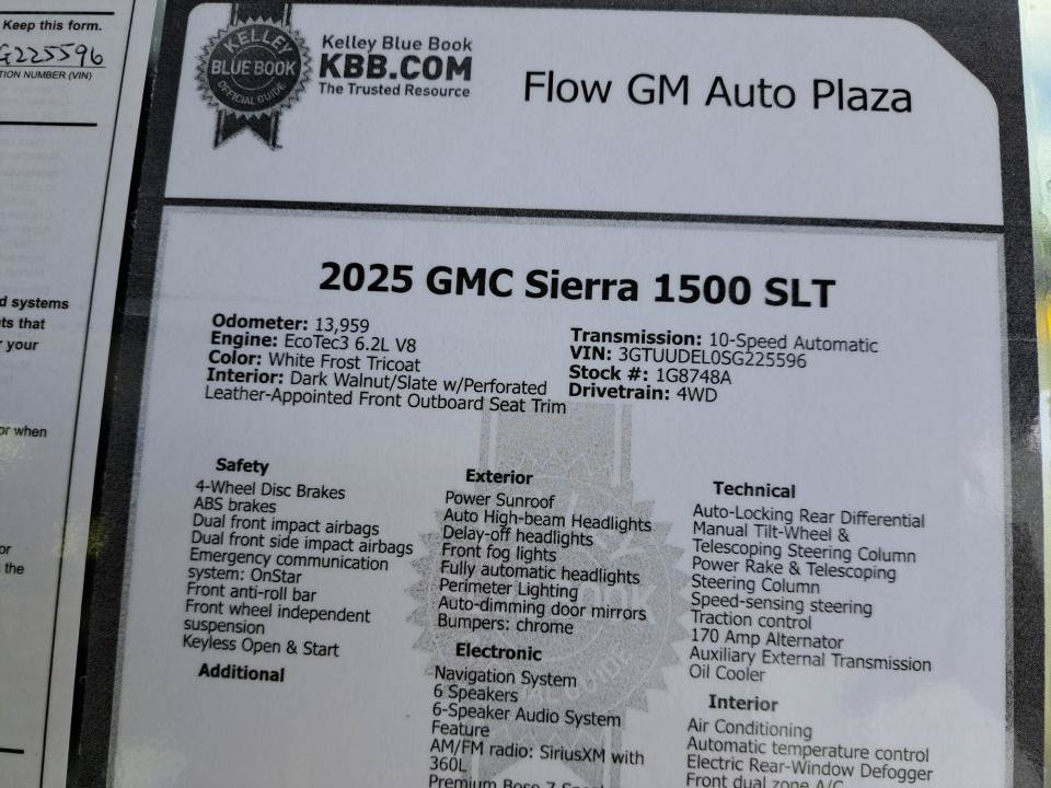 Used 2025 GMC Sierra 1500 SLT w/ SLT Premium Package AWD/4WD image 35