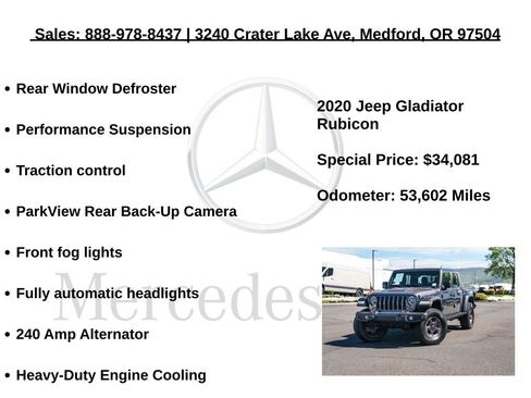 Used 2020 Jeep Gladiator Rubicon w/ LED Lighting Group AWD/4WD image 18