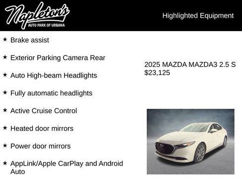 Used 2025 MAZDA MAZDA3 s image 6