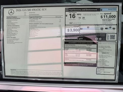 New 2026 Mercedes-Benz GLS 580 4MATIC image 35