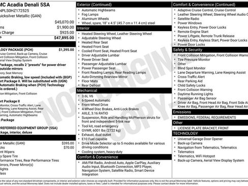 Used 2017 GMC Acadia Denali w/ Technology Package image 29