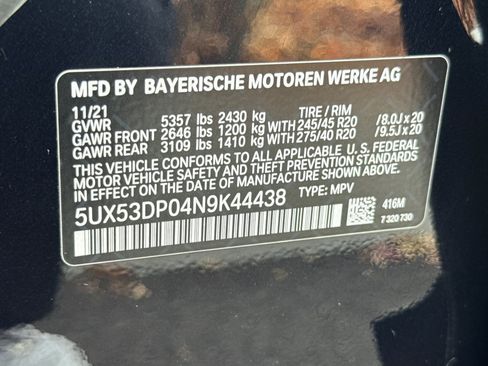 Used 2022 BMW X3 xDrive30i w/ M Sport Package 2 AWD/4WD image 40