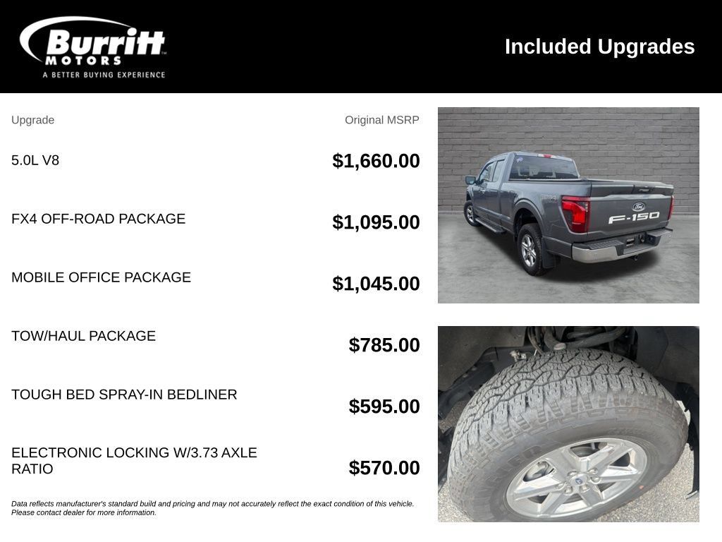 Used 2024 Ford F150 XLT w/ FX4 Off-Road Package AWD/4WD image 3