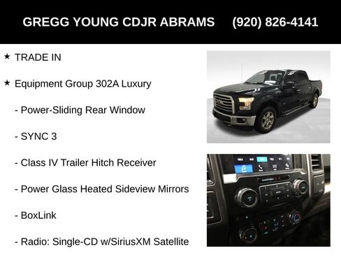 Used 2017 Ford F150 XLT w/ Equipment Group 302A Luxury AWD/4WD image 7