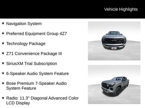 Certified 2025 Chevrolet Colorado Z71 w/ Technology Package AWD/4WD image 13