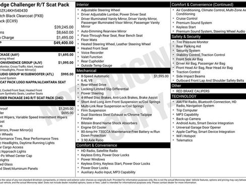 Used 2019 Dodge Challenger R/T Scat Pack w/ Plus Package RWD image 5