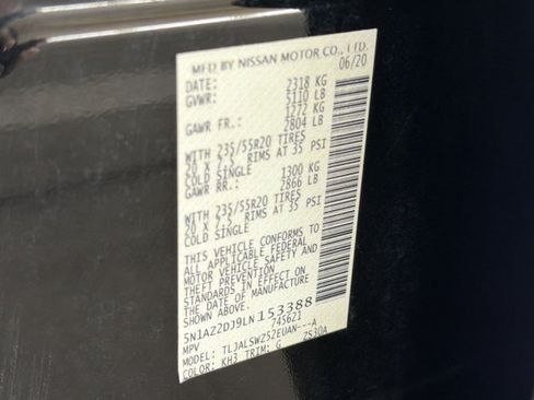 Used 2020 Nissan Murano Platinum w/ Cargo Package FWD image 29