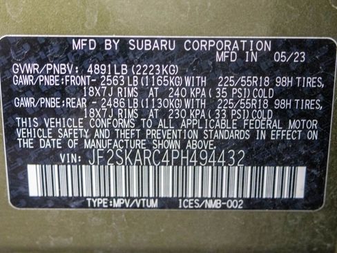 Used 2023 Subaru Forester Touring w/ Popular Package #3 AWD/4WD image 58