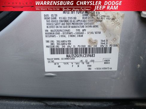 Used 2020 Ford EcoSport SE FWD image 10
