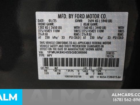 Used 2025 Ford Explorer ST-Line w/ ST-Line Street Pack AWD/4WD image 62