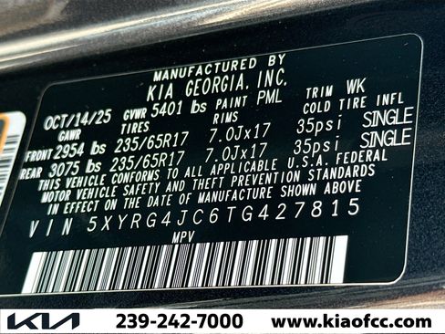 New 2026 Kia Sorento LX image 41