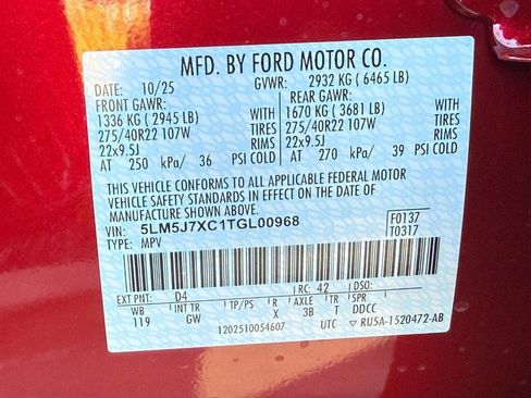 New 2026 Lincoln Aviator Reserve w/ Jet Appearance Package image 22