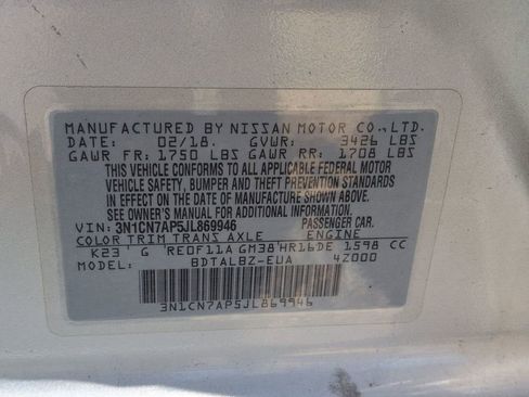Used 2018 Nissan Versa SV w/ SV Special Edition Package FWD image 28