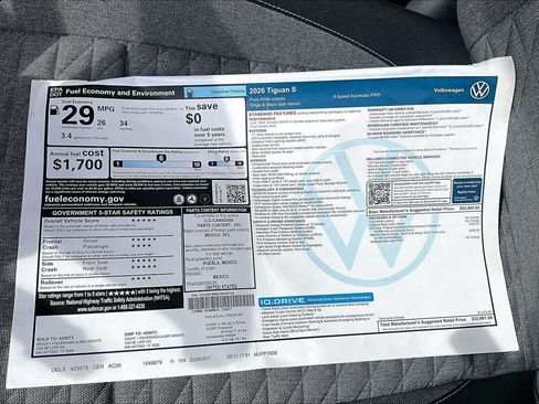 New 2026 Volkswagen Tiguan S FWD image 18