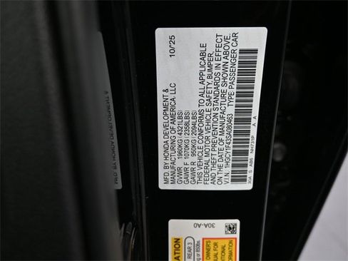 New 2025 Honda Accord SE image 10