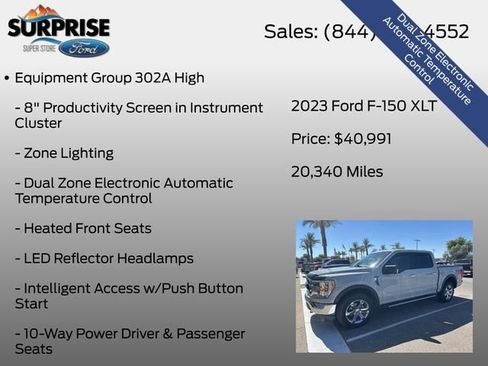 Used 2023 Ford F150 XLT w/ Equipment Group 302A High AWD/4WD image 17