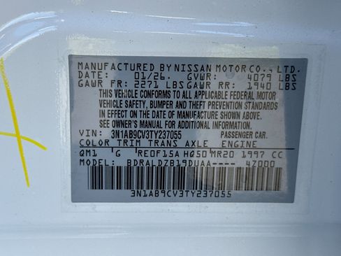 New 2026 Nissan Sentra SV image 26