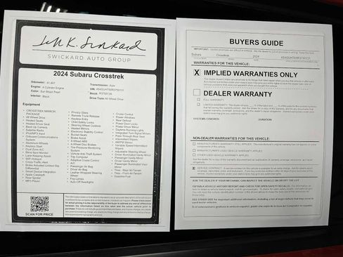 Used 2024 Subaru Crosstrek 2.5i Wilderness w/ Crosstrek Mirror Package AWD/4WD image 42