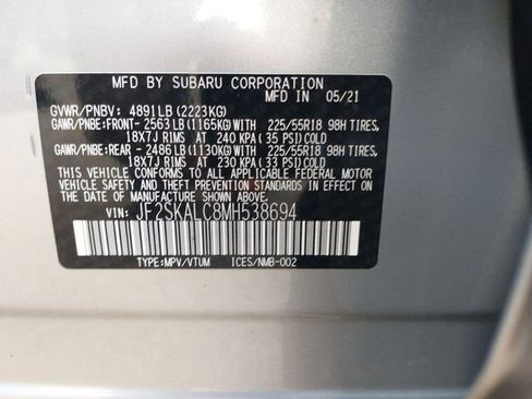 Used 2021 Subaru Forester Sport w/ Popular Package #2 image 54