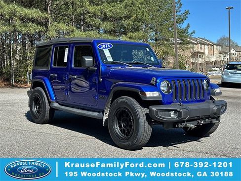 Used 2018 Jeep Wrangler Unlimited Sahara image 1