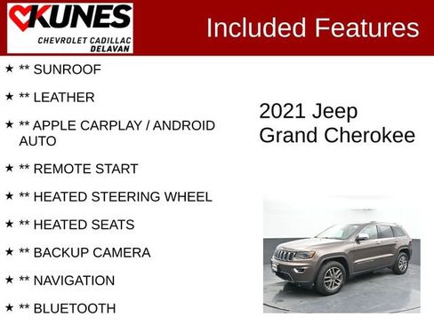 Used 2021 Jeep Grand Cherokee Limited w/ Premium Lighting Group image 3