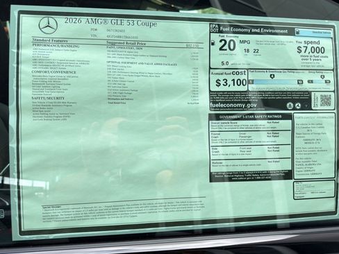 New 2026 Mercedes-Benz GLE 53 AMG 4MATIC Coupe image 38