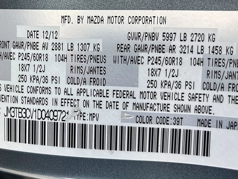 Used 2013 MAZDA CX-9 Touring AWD/4WD image 14