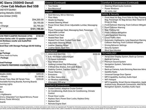 New 2026 GMC Sierra 2500 Denali Ultimate w/ Snow Plow Prep/Camper Package AWD/4WD image 5