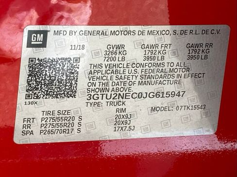 Used 2018 GMC Sierra 1500 SLT w/ SLT Premium Package AWD/4WD image 34
