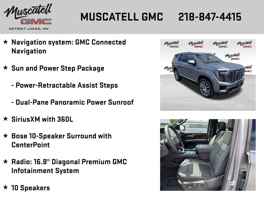 Used 2026 GMC Yukon Denali w/ Sun & Power Step Package AWD/4WD image 6