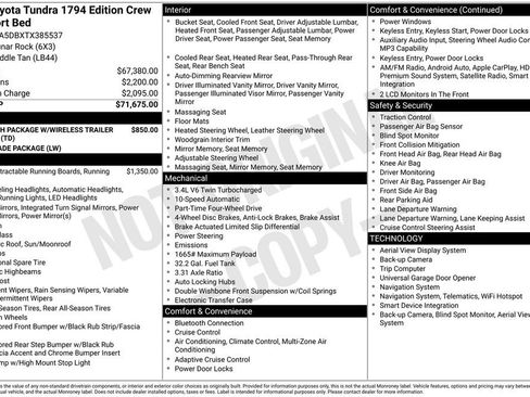 Used 2026 Toyota Tundra 1794 Edition AWD/4WD image 31